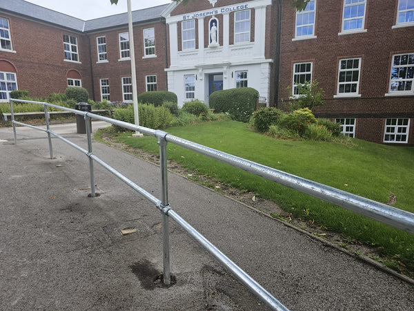 Almec Fencing Completes Kee Clamp Handrail Project at St Joe's School, Trent Vale