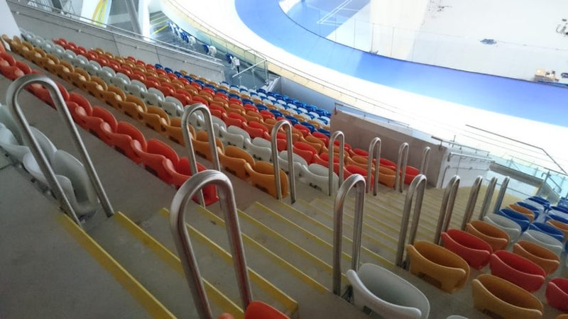Handrail Barriers Fitted at Derby Arena Velodrome