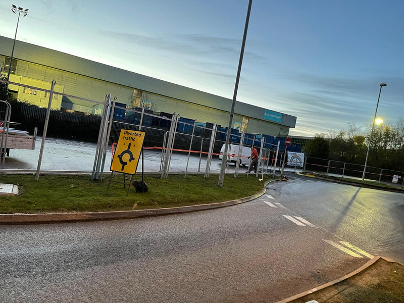 Palisade Fencing erection for Brackmills Asda Distribution Centre