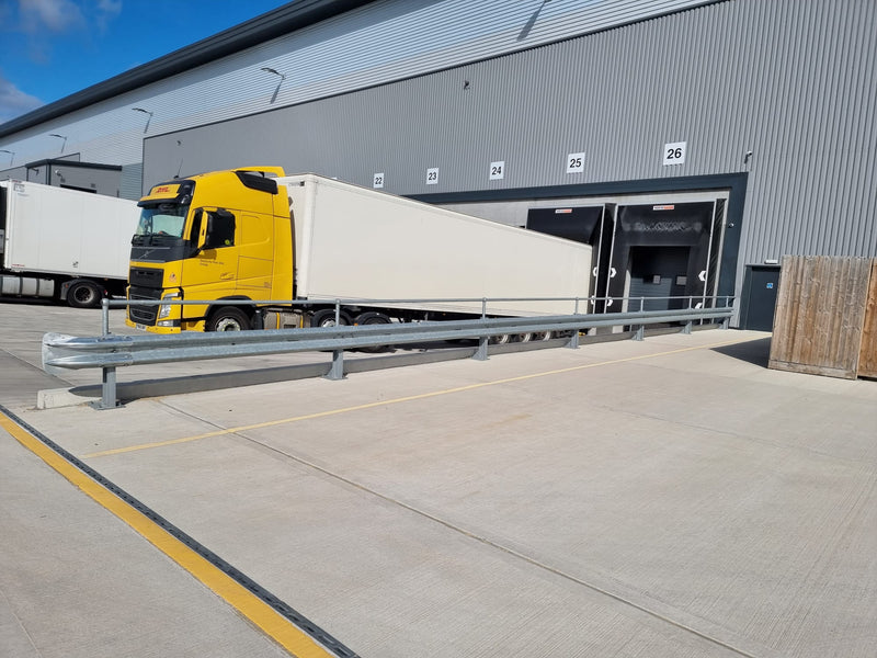 Armco Crash Barrier Supplied & Installed for new Puma Warehouse in Wakefield