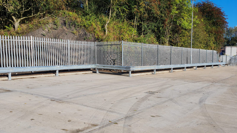 Palisade Fencing and Armco Barrier Installed in Newcastle-under-Lyme