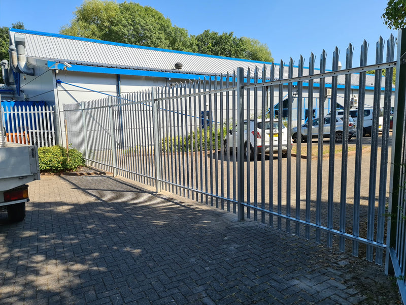 2.4M Palisade Fencing Supplied & Installed in Presteigne in Radnorshire, Powys, Wales