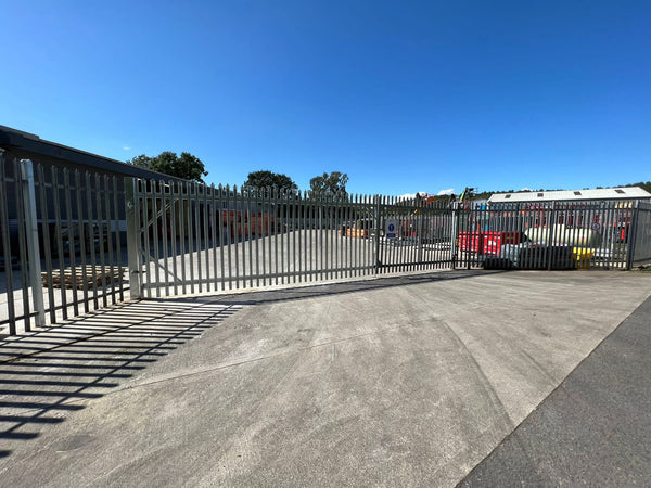 Galvanised Steel Palisade Gates for a Carlisle Commercial Property