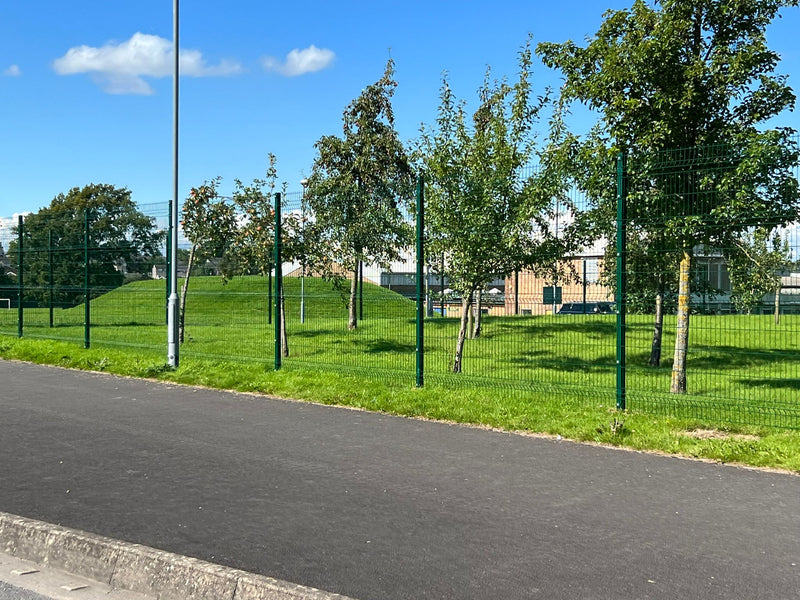 V-Defence Mesh Fencing with Manual & Automated Gates installed at a School in Carlisle.