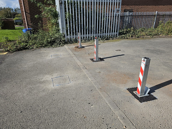 Enhancing Business Security: Almec Fencing Completes Telescopic Bollard Installation Project