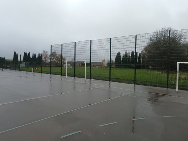4m High Ball Court Fencing for Tunstall School Playground