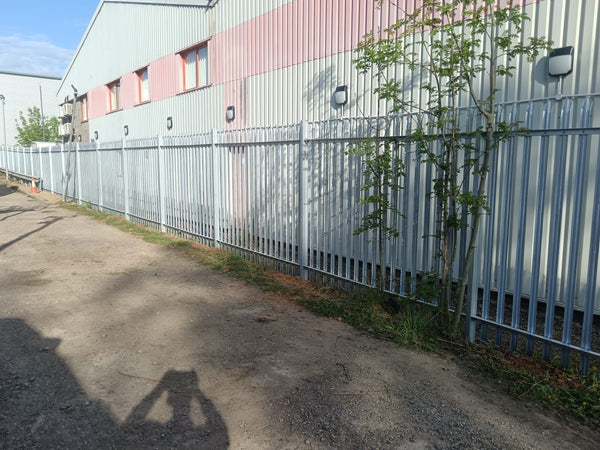 2.4m Galvanised Palisade Fencing Installed for NWF Fuels in Bristol