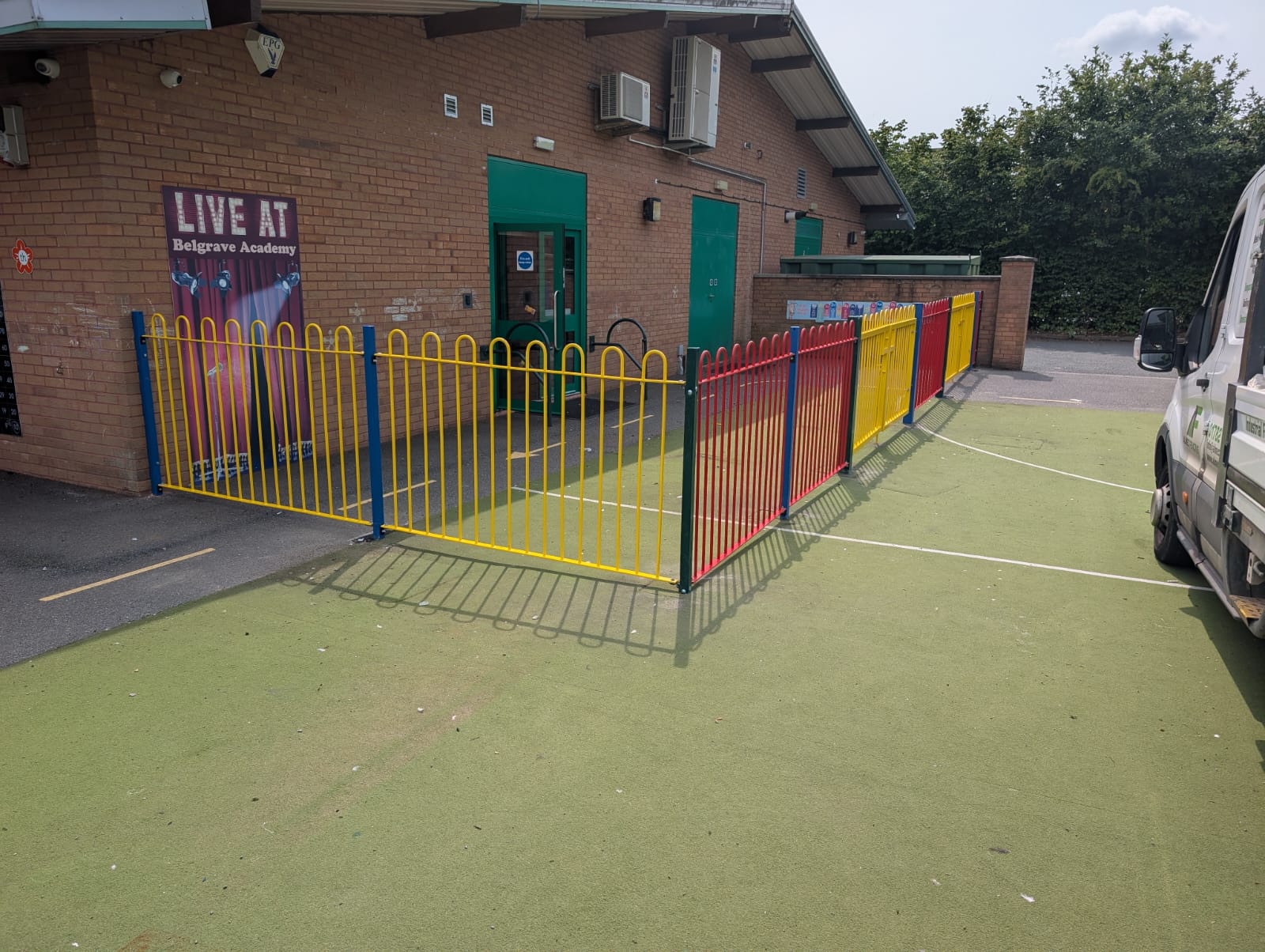 Bright, Safe & School-Ready: Colourful Railings Installed at Belgrave