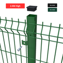 2.4m High V Mesh Security Fencing Kit