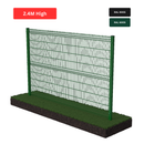 2.4m High V Mesh Security Fencing Kit