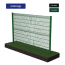 2.0m High V Mesh Security Fencing Kit