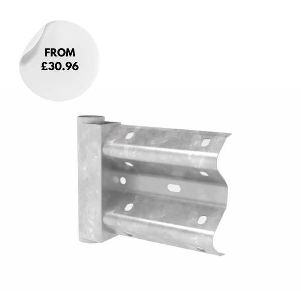 Armco Pedestrian 'D' End Section - Galvanised