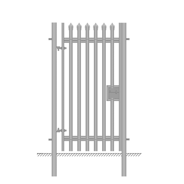 Single Leaf Security Palisade Gates (Galvanised / PPC)