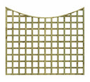 Scolloped Top Trellis Fence Panel