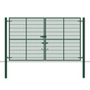 Double Leaf Security Mesh Fencing Gates (WITH POSTS) (Galvanised / PPC)