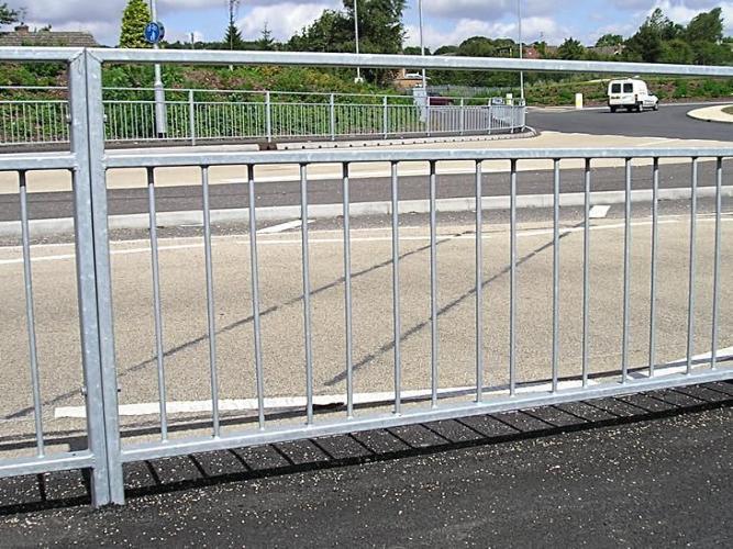 PEDESTRIAN GUARD RAIL | Almec Fencing | UK Suppliers & Erectors of Domestic & Industrial Fencing