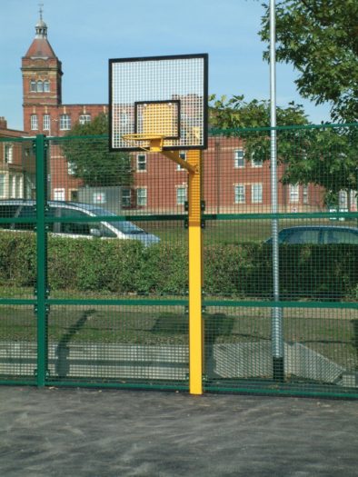 Dual Defence Ball Court Mesh Fencing With 3m Goal End