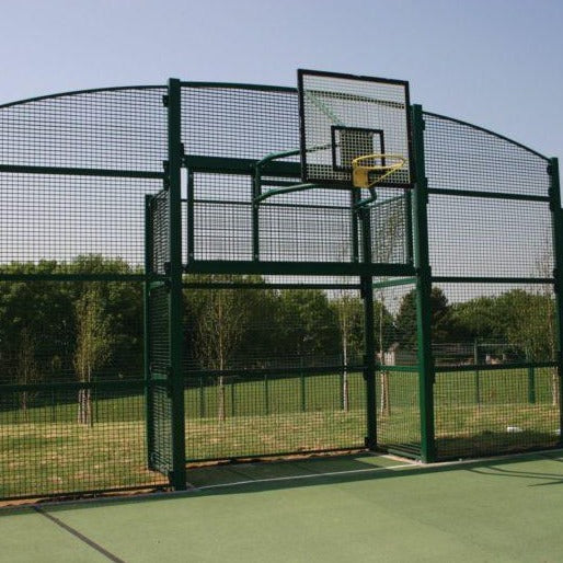 Dual Defence Ball Court Mesh Fencing With 3m Goal End