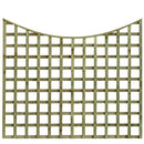 SCOLLOPED TOP TRELLIS FENCE PANEL | Almec Fencing | UK Suppliers & Erectors of Domestic & Industrial Fencing