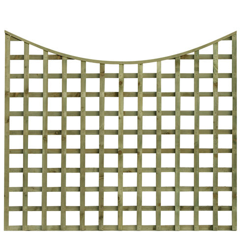 SCOLLOPED TOP TRELLIS FENCE PANEL | Almec Fencing | UK Suppliers & Erectors of Domestic & Industrial Fencing